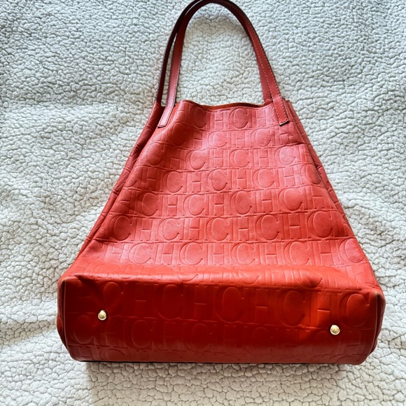 AUTHENTIC 💯👜 CAROLINA HERRERA LEATHER MATRYOSHKA BAG - Picture 10 of 13